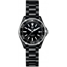 Tag Heuer Aquaracer Diamond Black Ceramic Women's Watch WAY1395-BH0716